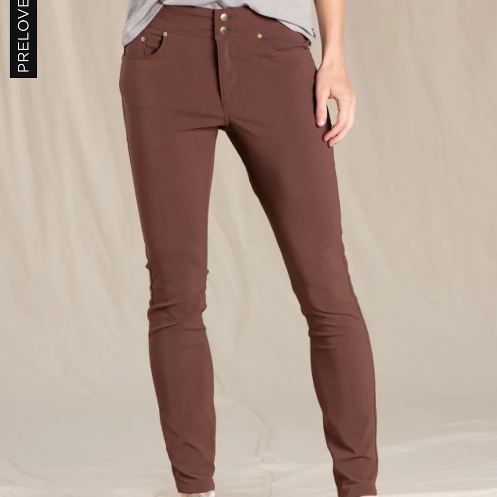 Toad&Co Rover Skinny Pant in‎ Deep Mahogany Size 4